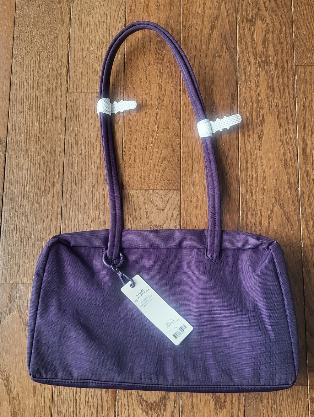 Brand new with tags (NWT) BAGGU Nylon Bowler Bag in the beautiful deep purple sh